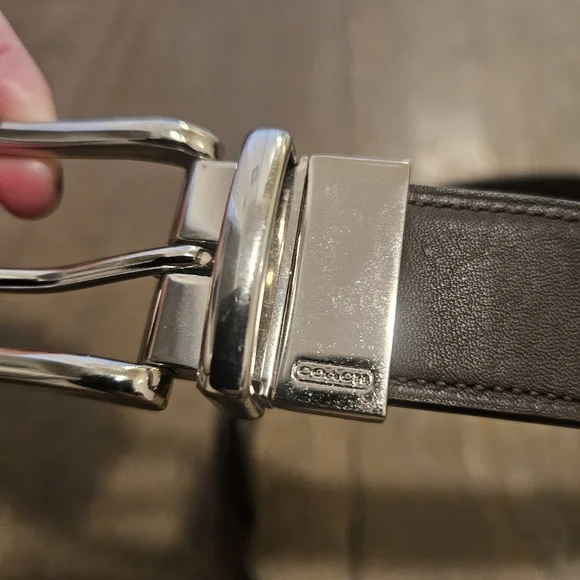 Coach Brown Leather Belt Sz 42 - Picture 9 of 9